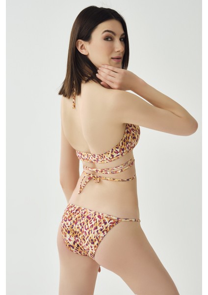 Leopar Üçgen Bikini Takımı