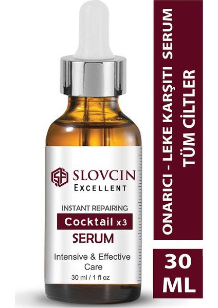 Vitamin C + Collagen + Alpha Arbutin + Vitamin B3 Onarıcı Serum