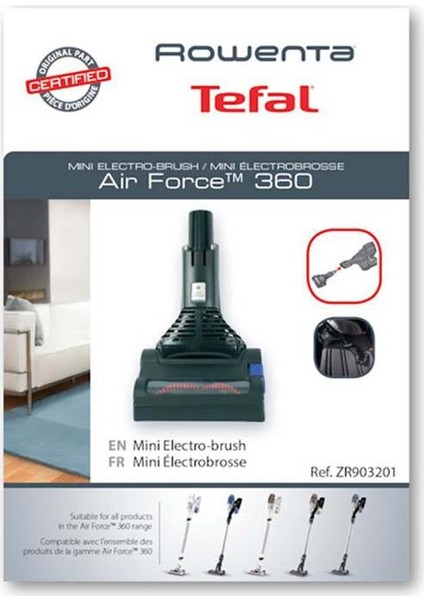 Air Force Mini Elektrobrush Süpürücü Başlık ZR903201
