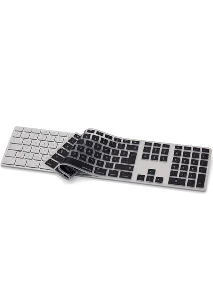 Apple Magic Keyboard Uyumlu Klavye Koruyucu A1243 USB Kablolu UK-US İngilizce-Türkçe Baskı