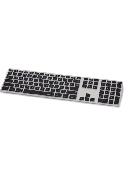 Apple Magic Keyboard Uyumlu Klavye Koruyucu A1243 USB Kablolu UK-US İngilizce-Türkçe Baskı