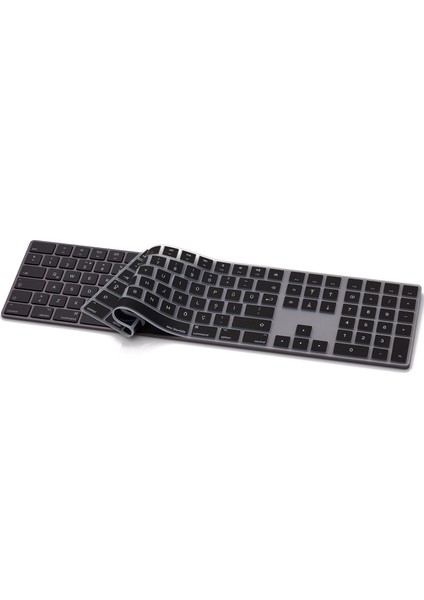 Apple Magic Keyboard-2 ile Uyumlu Klavye Koruyucu A1843 UK-US İngilizce-Türkçe Baskı