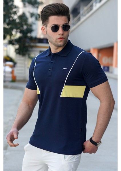 Lacivert Polo Yaka Erkek Tişört 5243