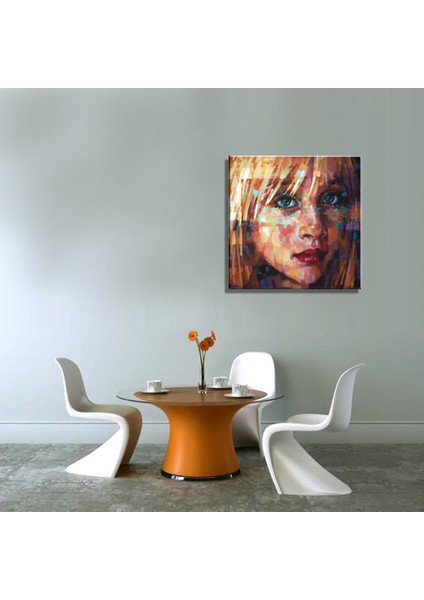 Kadın Portre Modern Sanat Dekoratif Kanvas Tablo TBL1767 (70X70 Cm) fiyatları