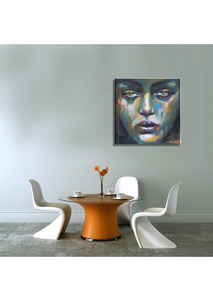 Kadın Portre Yağlı Boya Reprodüksiyon Kanvas Tablo TBL1770 (60X60 Cm) fiyatları