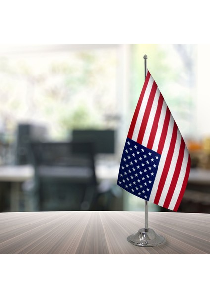Amerika Masa Bayrağı Direksiz 15 x 22,5 cm