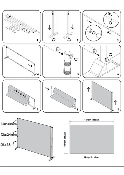 Kumaş Tanıtım Stand 1 modelleri