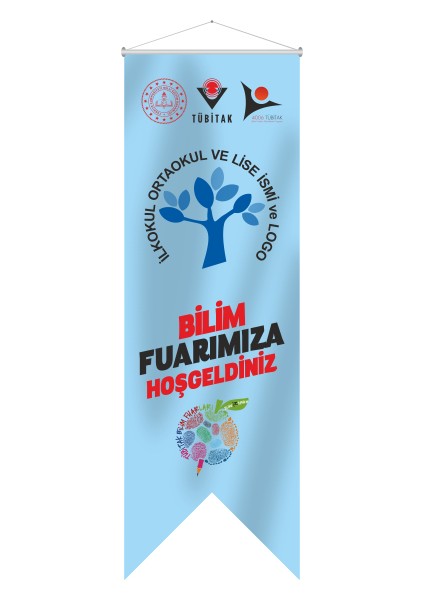 Bilim Fuarı Kırlangıç Flama 50 x 150 cm