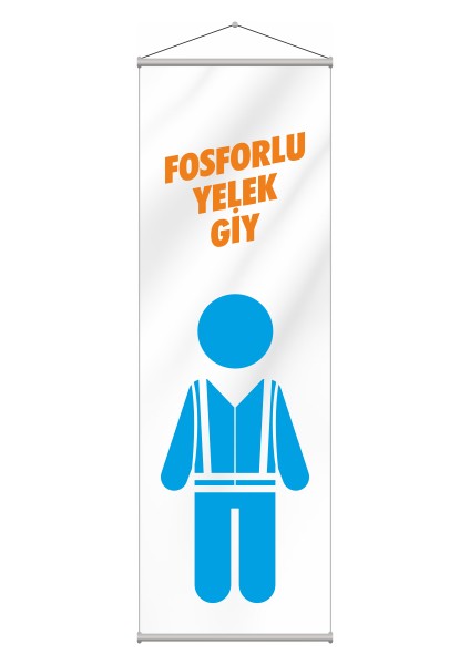 Fosforlu Yelek Kırlangıç Flama 50 x 150 cm