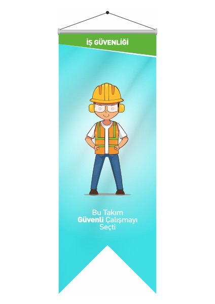 Iş Güvenliği Kırlangıç Flama 70 x 200 cm