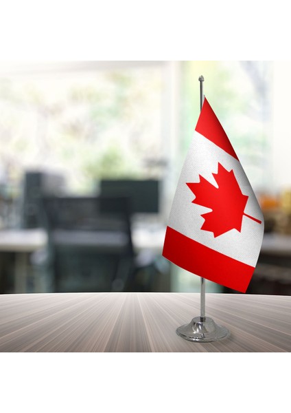 Kanada Masa Bayrağı Direksiz 15 x 22,5 cm