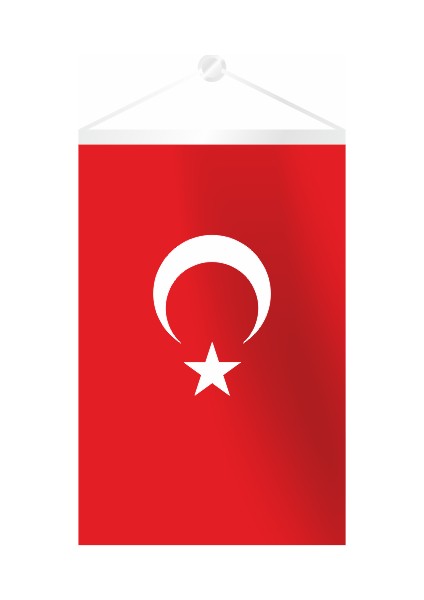 Dörtgen Ay Yıldız Flama 25 x 35 cm