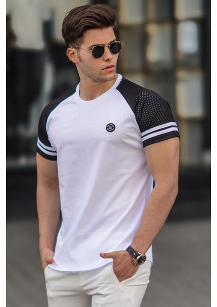 Beyaz Erkek Tişört 5257