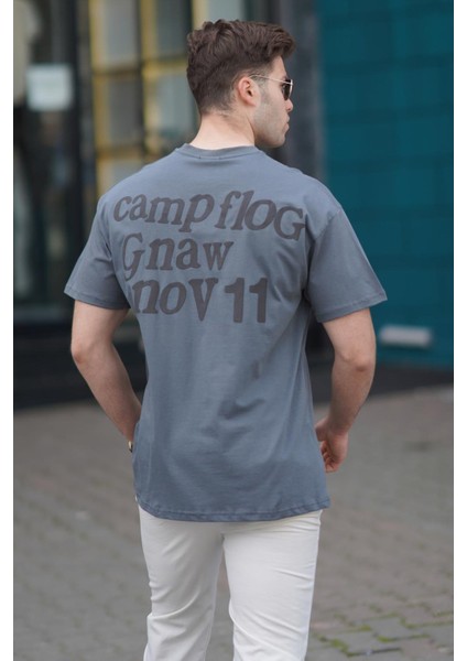 Füme Erkek Baskılı Tişört 5263