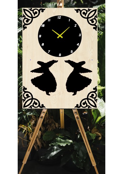 Semazen Temalı Ahşap Tablo Saat