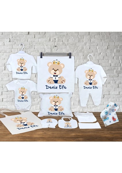 13 Parçadan Oluşan Isme Özel Organik Hastane Çıkışı Seti