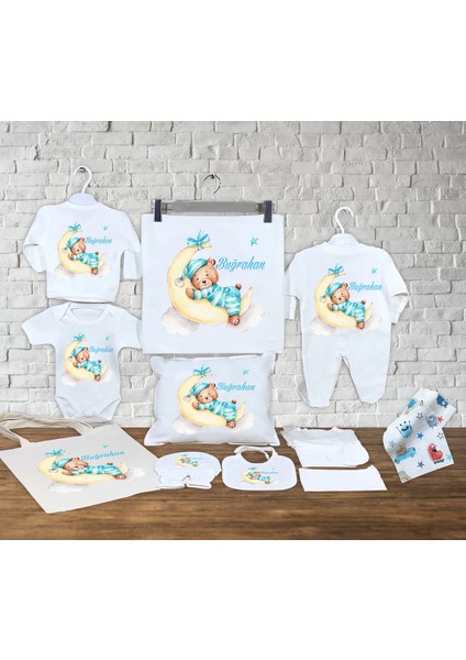 13 Parçadan Oluşan Isme Özel Organik Hastane Çıkışı Seti