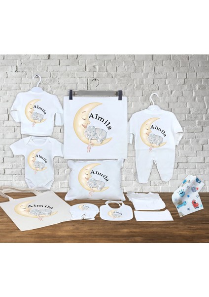 13 Parçadan Oluşan Isme Özel Organik Hastane Çıkışı Seti