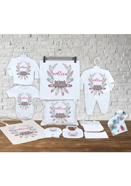 13 Parçadan Oluşan Isme Özel Organik Hastane Çıkışı Seti