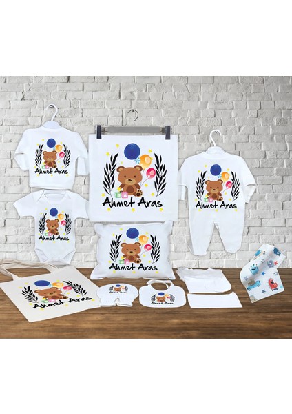 13 Parçadan Oluşan Isme Özel Organik Hastane Çıkışı Seti