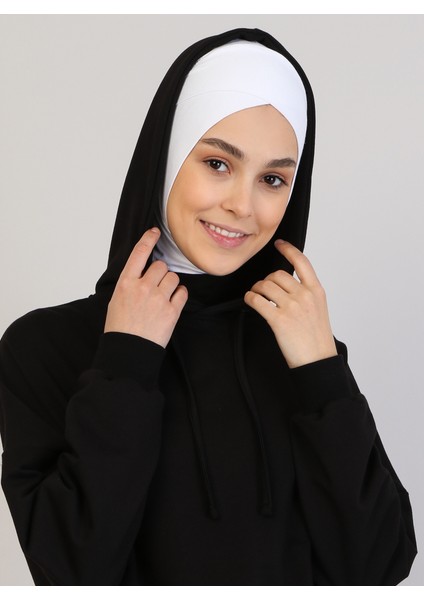 Hazır Bone - Beyaz - Ecardin