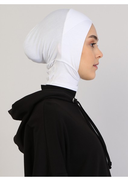 Hazır Bone - Beyaz - Ecardin modelleri