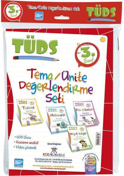 3. Sınıf TÜDS Tema/Ünite Değerlendirme Sınav Seti