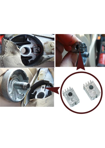 Bge9-1 Mercedes Vito W638 İçin 2 Adet Kolçak Ayar Kilitleme Dişlisi A0009704401