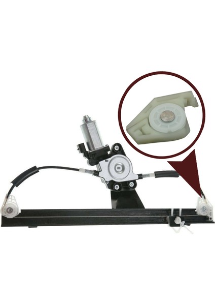 BWR5392 Fiat Doblo MK1 MPV Van 119 223 2001-2010 51718404 İçin Ön Sol Cam Kriko Tamir Köşe Makarası 2 fiyatları