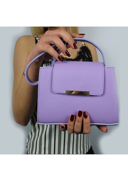 Kadın Kapaklı El ve Omuz Çantası