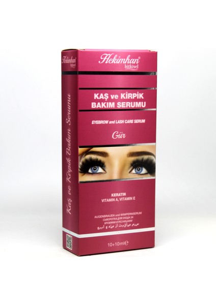Kaş ve Kirpik Bakım Serumu 10 + 10 ml