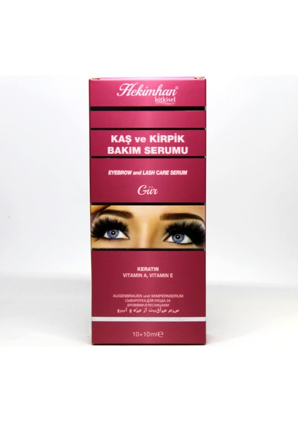 Kaş ve Kirpik Bakım Serumu 10 + 10 ml