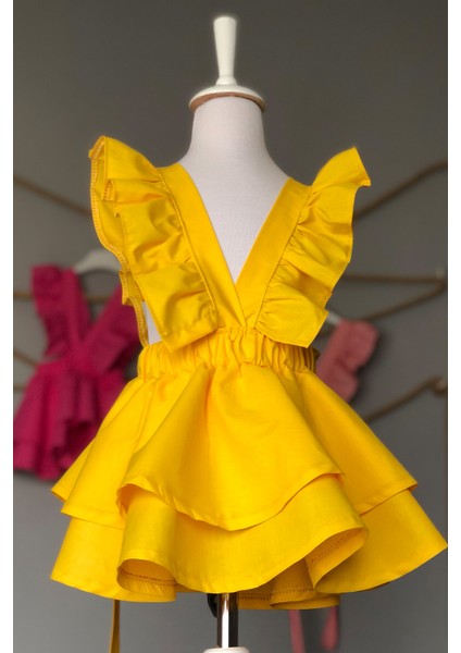 Fırfır Askılı Elbise