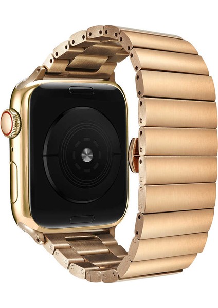Apple Watch Uyumlu 42MM Metal Arjen Katlamalı Kordon Rose Gold fiyatları