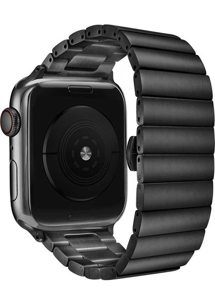 Apple Watch Uyumlu 38MM Metal Arjen Katlamalı Kordon Siyah fiyatları