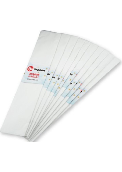 Beyaz Krapon Kağıdı 50 x 150 cm 10'lu P-1053 A-1271