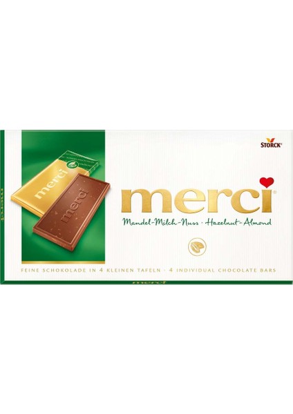 Merci Fındıklı Bademli Çikolata 100 gr