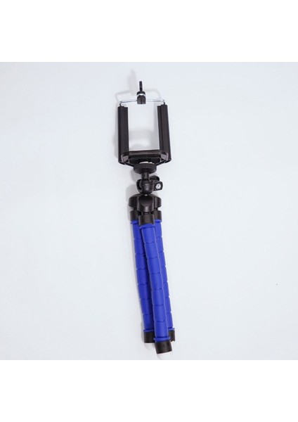 Esnek Ahtapod Tripod Telefon Tutucu Mavi