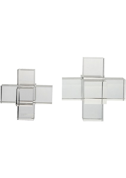 Crearthome Kristal Artı Kitaplik Seti 15 CM/12CM Hgc 015