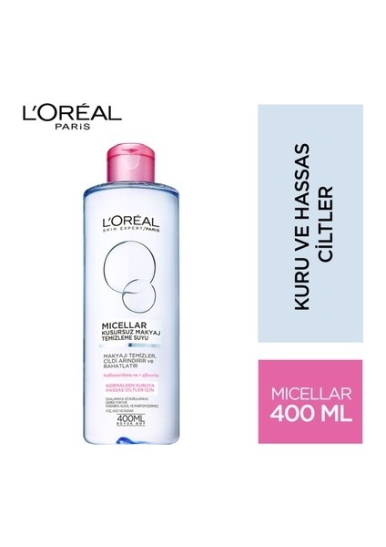 L'Oréal Paris Loreal Paris    Micellar Kusursuz Makyaj Temizleme Suyu Hassas 400 ml