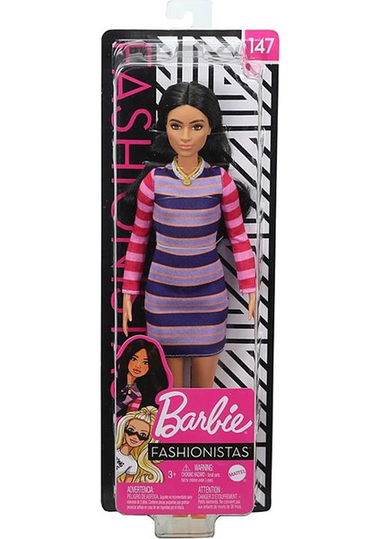 Büyüleyici Parti Bebekleri Çizgi Desenli Elbiseli GHW61