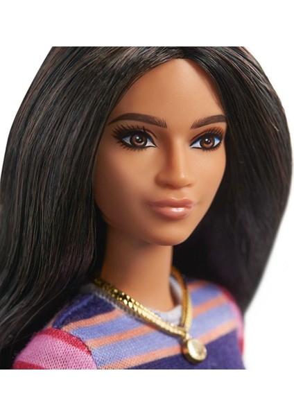 Büyüleyici Parti Bebekleri Çizgi Desenli Elbiseli GHW61 modelleri