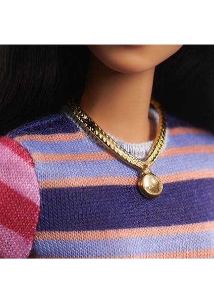 Büyüleyici Parti Bebekleri Çizgi Desenli Elbiseli GHW61 indirimleri