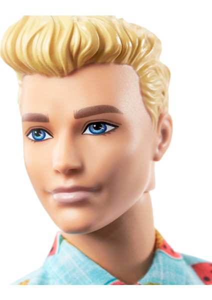 Yakışıklı Ken Bebekler Karpuz Desenli Gömlek ve Pembe Şortlu GYB04 fırsatları