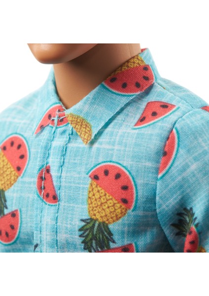 Yakışıklı Ken Bebekler Karpuz Desenli Gömlek ve Pembe Şortlu GYB04 indirimleri