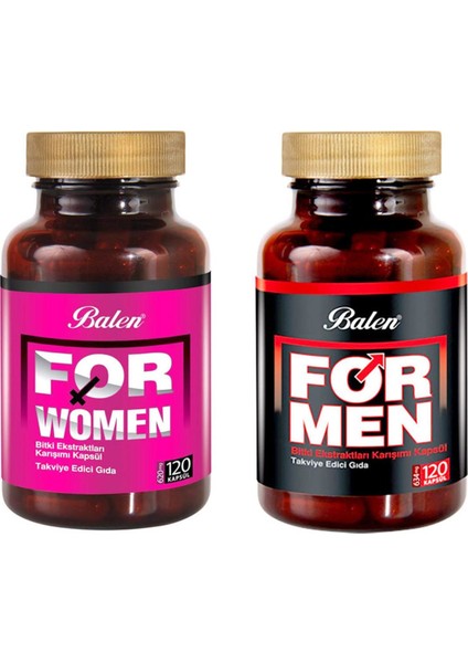 For Women 1 Adet + Balen For Men 1 Adet