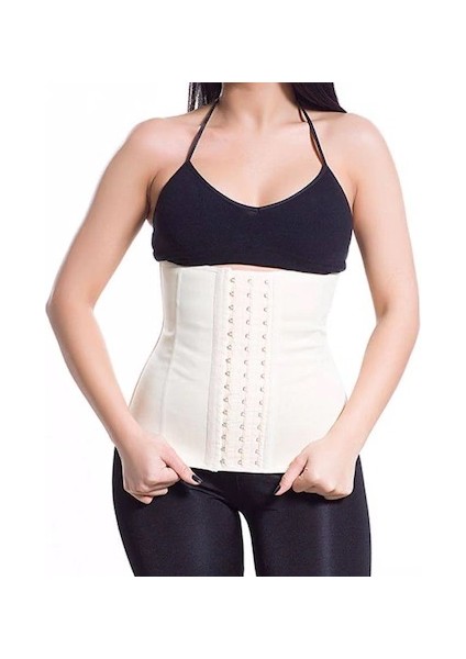 l Askısız Latex Extra Sıkı Göbek Korse Çelik Balenli 3 Kademe Agraflı Şekillendirici Lateks Bel Korse