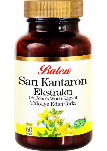 Sarı Kantaron Ekstraktı (St. John's Wort) 375MG 2X60 Kapsül