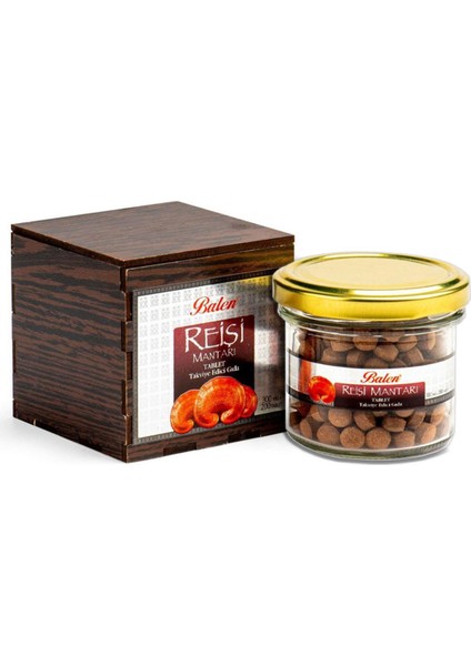 Reishi Mantarı Tablet 300 Mg 200 Adet (Tahta Kutu) 2 Adet