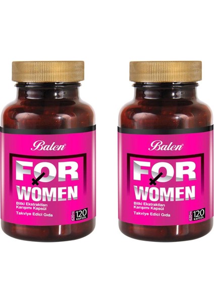 For Women Bitki Karışımı 620 Mg 120 Kapsül 2 Adet
